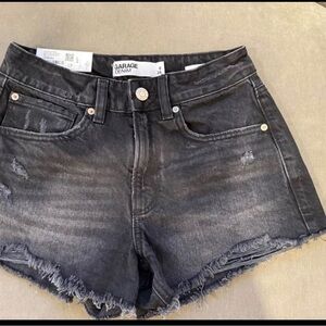Garage Black Jean Shorts